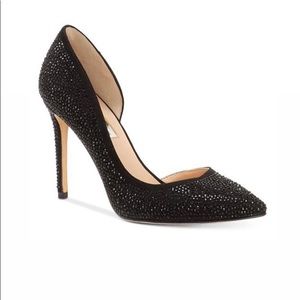 INC Women’s Kenjay d’Orsay Blinged Out Pumps